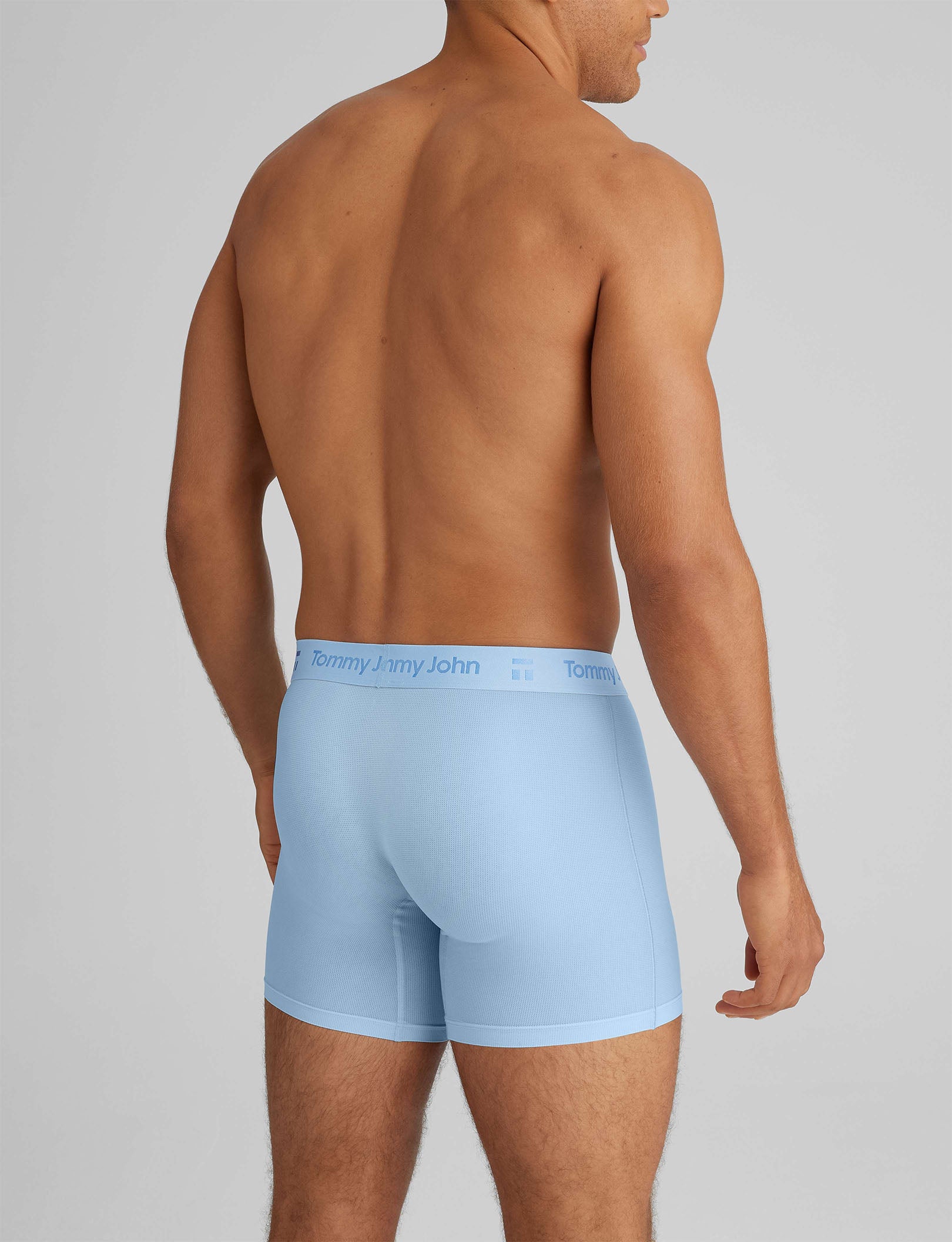 Breathable Air Mid-Length Boxer Briefs for Men - 6 Pack (3 Pairs) - Comfortable Underwear for Workout, Running & Daily Wear
