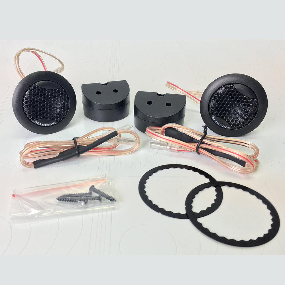 FT1 50 Watts RMS 20mm Aluminum Dome Tweeters - High-Performance Car Audio Tweeters for Clear Sound | Perfect for Car Stereo, Home Theater & DIY Speaker Projects