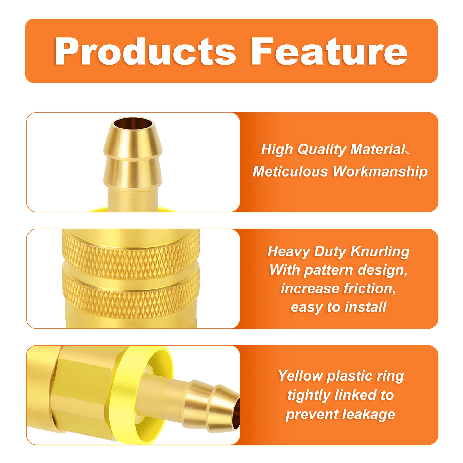 12-Piece Industrial Air Coupling Set with 3/8