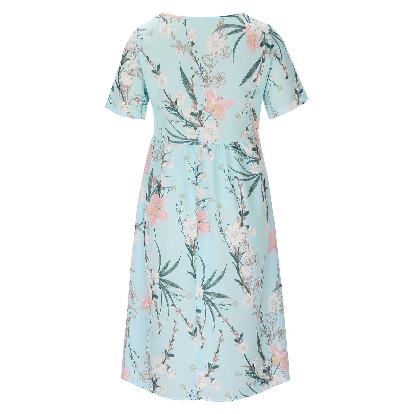 2025 Trendy Women's Summer Dresses - Casual Plus Size Floral Boho Shirt Dress with Pockets | Flowy Spring & Summer Outfits for Beach, Vacation & Daily Wear