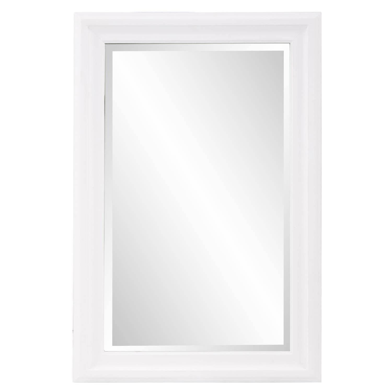 James Mirror - Light Brown Wooden Wall Mirror for Living Room, Bedroom & Entryway - Elegant Home Decor & Functional Mirror for Vanity, Dressing & Makeup
