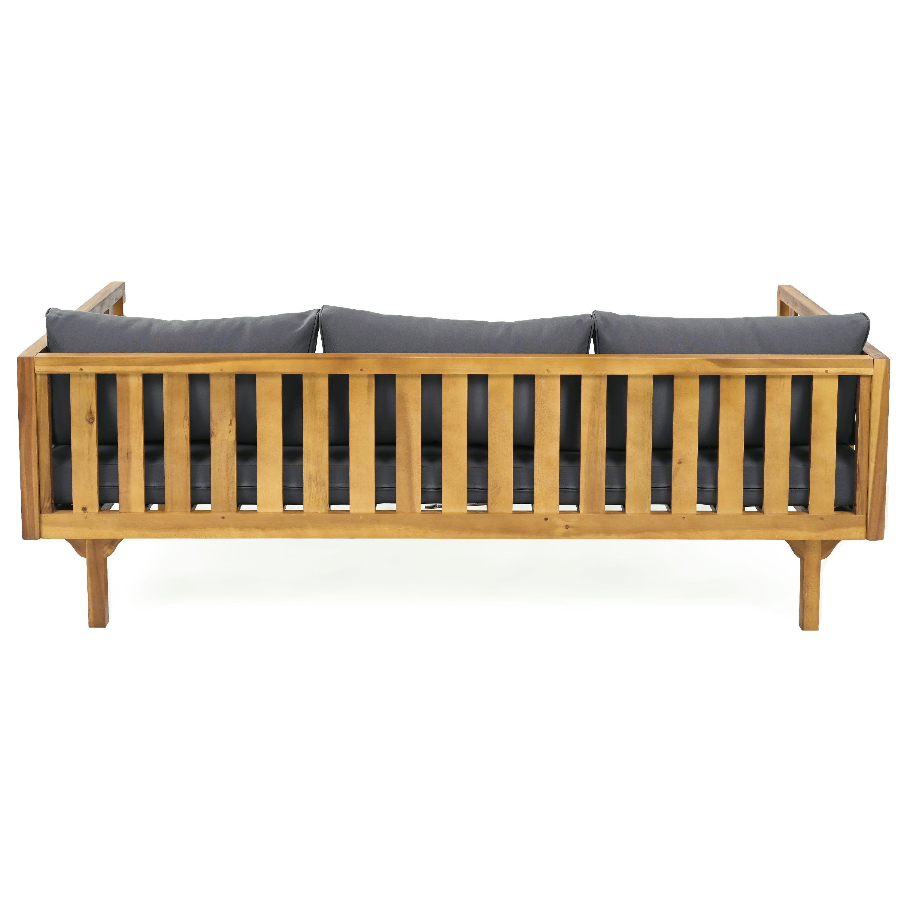 CLAREMONT 3-Seater Daybed in Dark Gray - Modern Sofa Bed for Living Room, Guest Room & Small Spaces