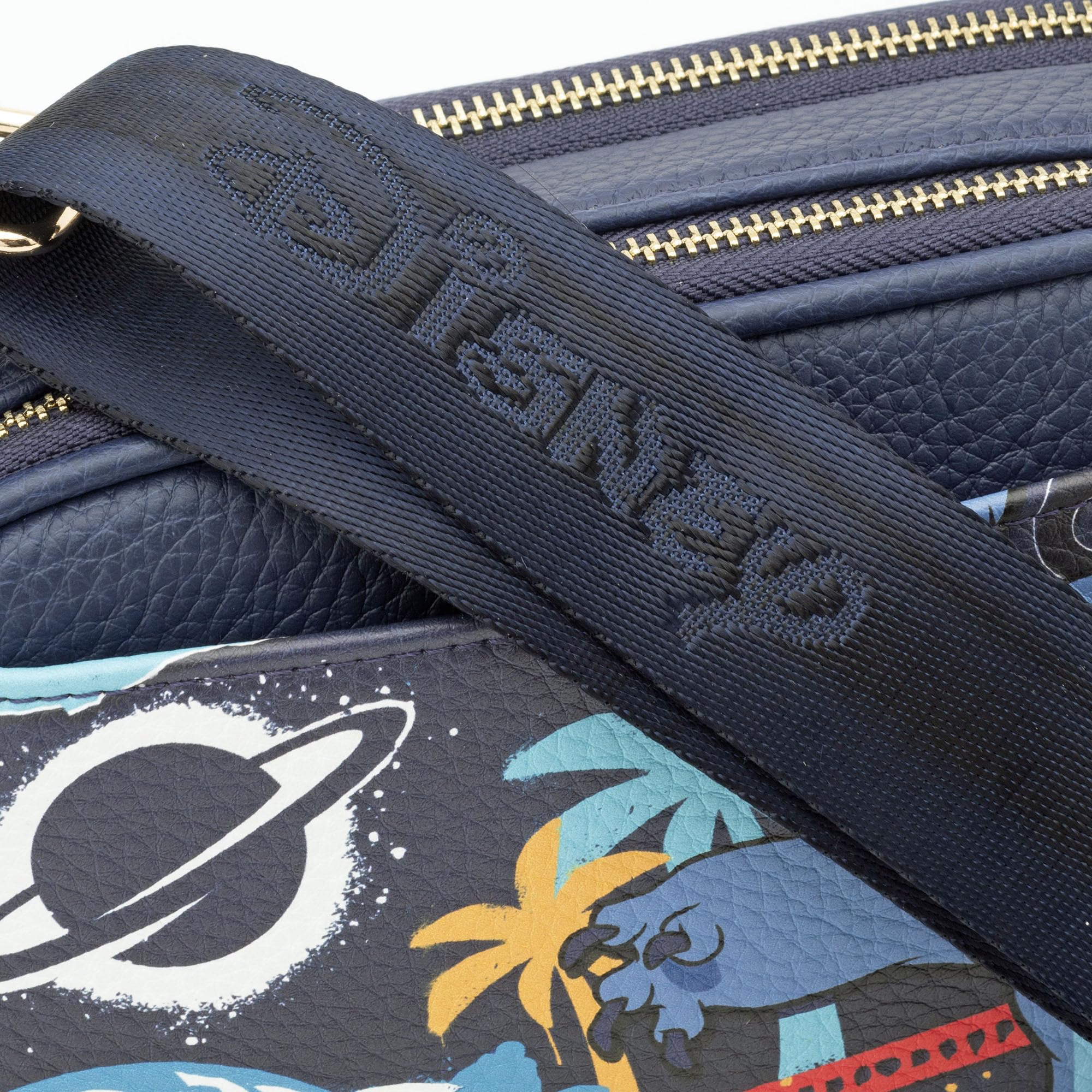 Stitch Designer Series Double Zipper Crossbody Shoulder Bag A25225 - Fashionable & Functional Purse for Women, Perfect for Travel, Work & Daily Use