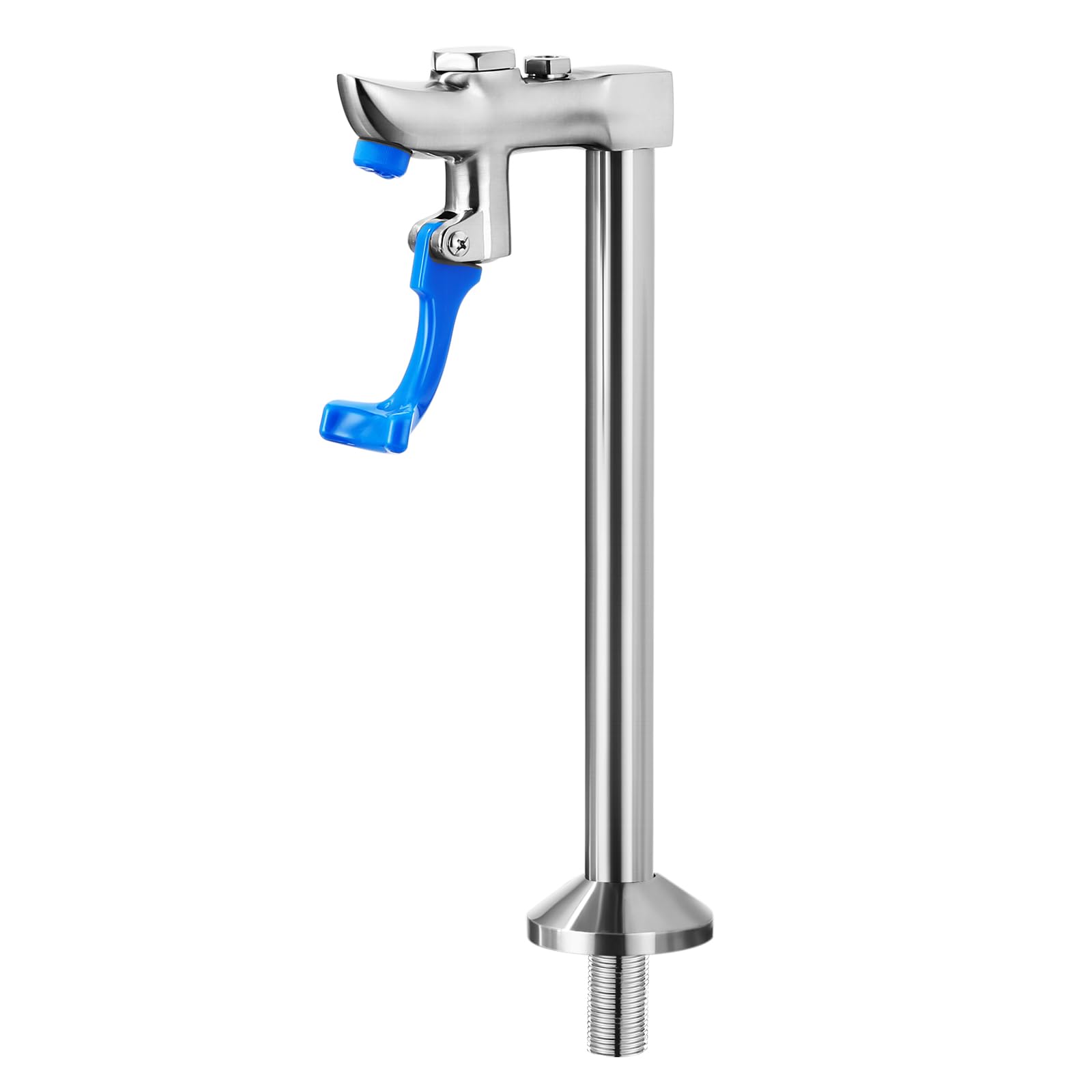 Premium 9-Inch Brushed Nickel Glass Filler Faucet - Deck Mount Pedestal Water Station with G1/2