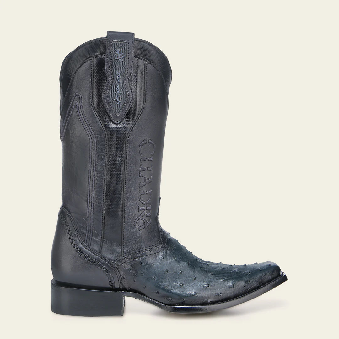 Men's Cuadra Blue Dress Cowboy Ostrich Leather Boots - Western Style Fashion for Rodeo, Country Dance & Casual Wear