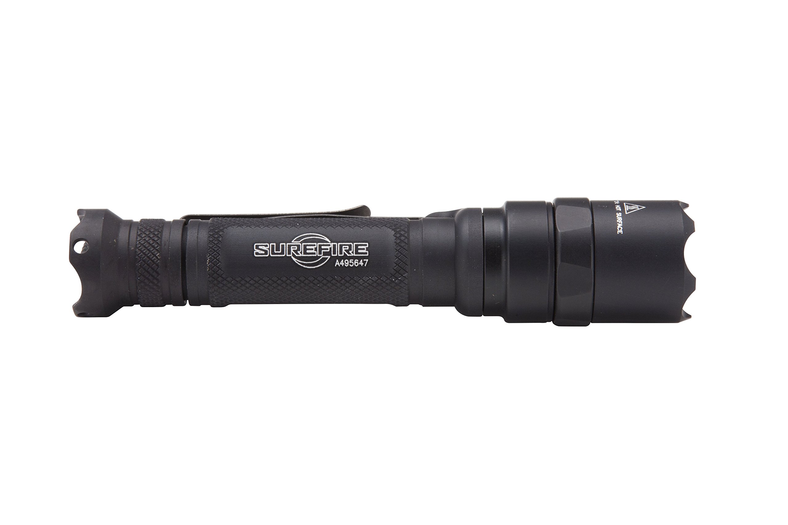 SureFire Defender Series LED Flashlight with Strike Bezel - Tactical Self Defense & Emergency Light for Camping, Hiking, Home Security & Outdoor Adventures