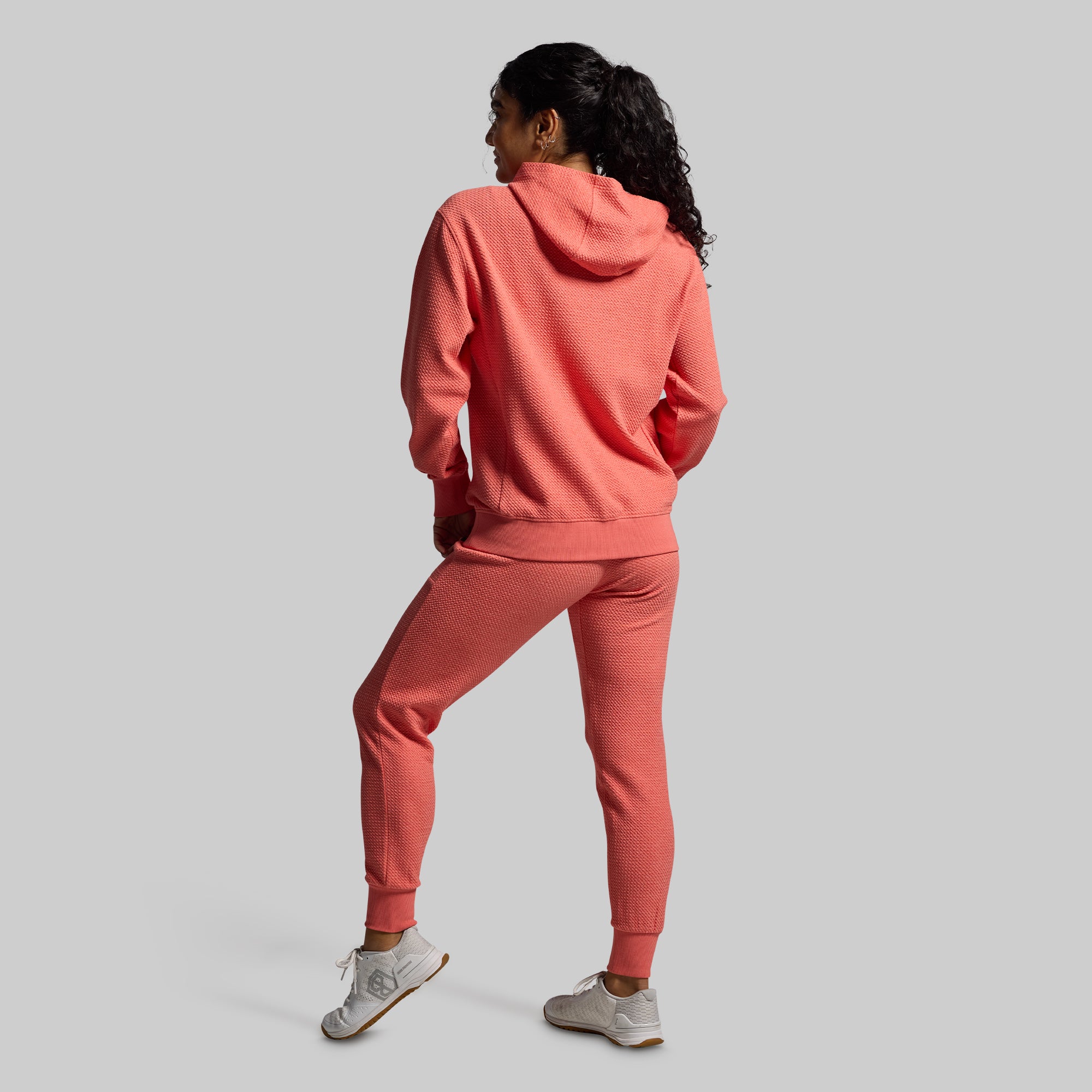 Women's Soft Cloud Hoodie - Cozy Fleece Pullover with Kangaroo Pocket (Hot Peach) | Perfect for Casual Wear, Lounging & Outdoor Activities