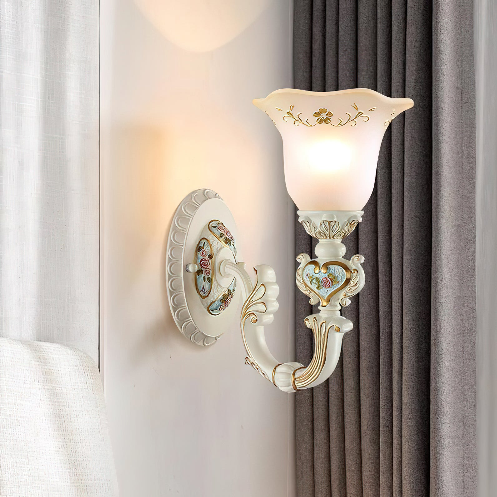 Royal Magic Wand Wall Lamp - Elegant LED Night Light for Bedroom, Kids Room, and Nursery - Perfect for Decor, Reading, and Creating a Cozy Atmosphere