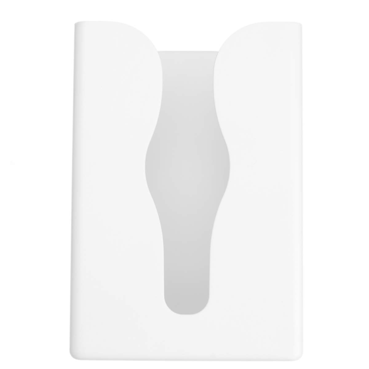 YARNOW Wall Mount Tissue Box Holder - No Punching White Kitchen Napkin Dispenser for Bathroom, Office & Home Decor