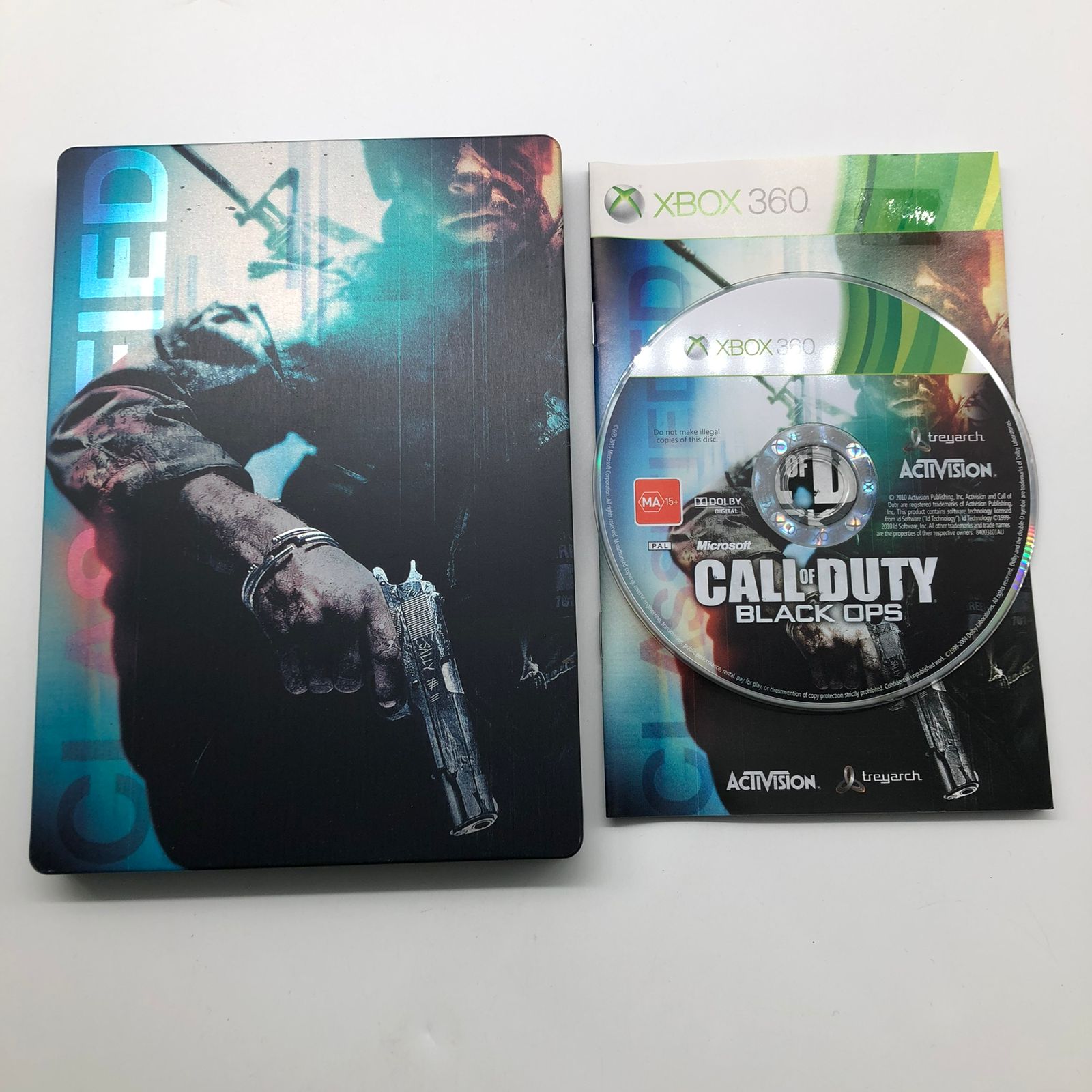 Call Of Duty Black Ops Xbox 360 Game - Steelbook Edition with Manual (PAL) | First-Person Shooter Action Game for Xbox 360 | Perfect for Multiplayer Gaming & Collectors
