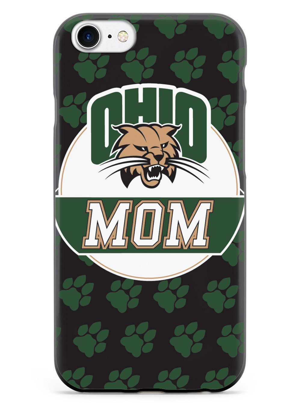 Inspired Cases - Shockproof iPhone 8 Case with 3D Textured Design | Protective Phone Cover Compatible with Apple iPhone 8 | Perfect Gift for College Moms & Ohio University Bobcats Fans | Ideal for Daily Use, Travel & Outdoor Activities