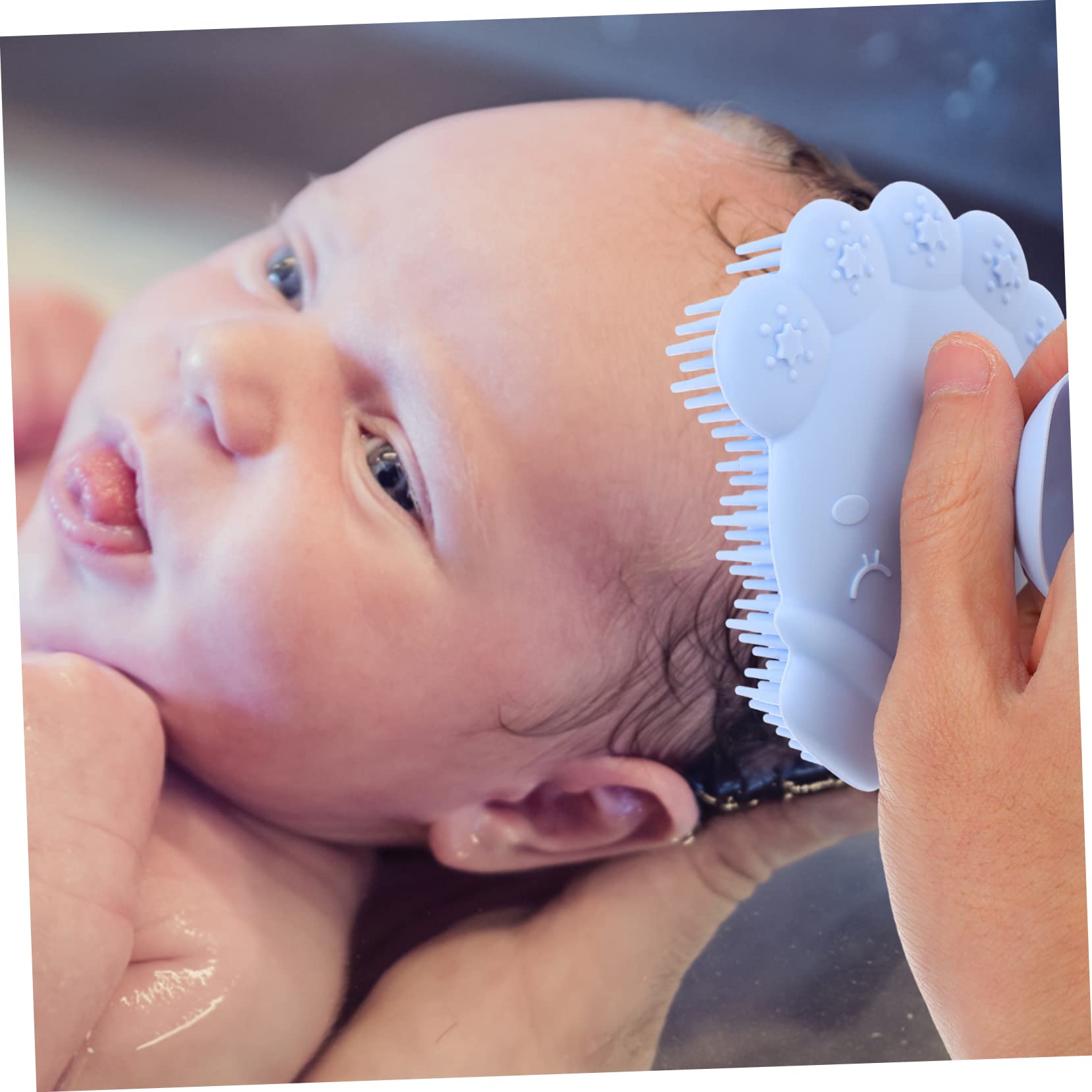 FOMIYES Silicone Baby Shampoo Brush - Gentle Massage & Hair Rinser for Newborns, Kids & Adults - Soft Scalp Scrubber for Bath Time & Shower - Portable Infant Hair Care Essential for Sensitive Skin