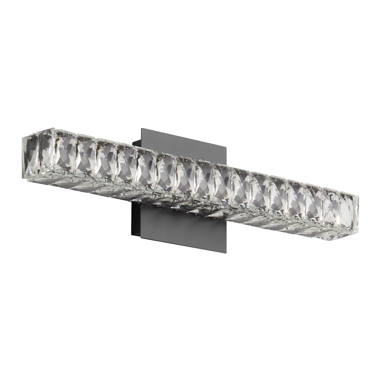 Oxygen Elan 3 573 15 Inch Modern Vanity LED Wall Light Fixture in Black - Perfect for Bedroom, Bathroom & Dressing Room Lighting