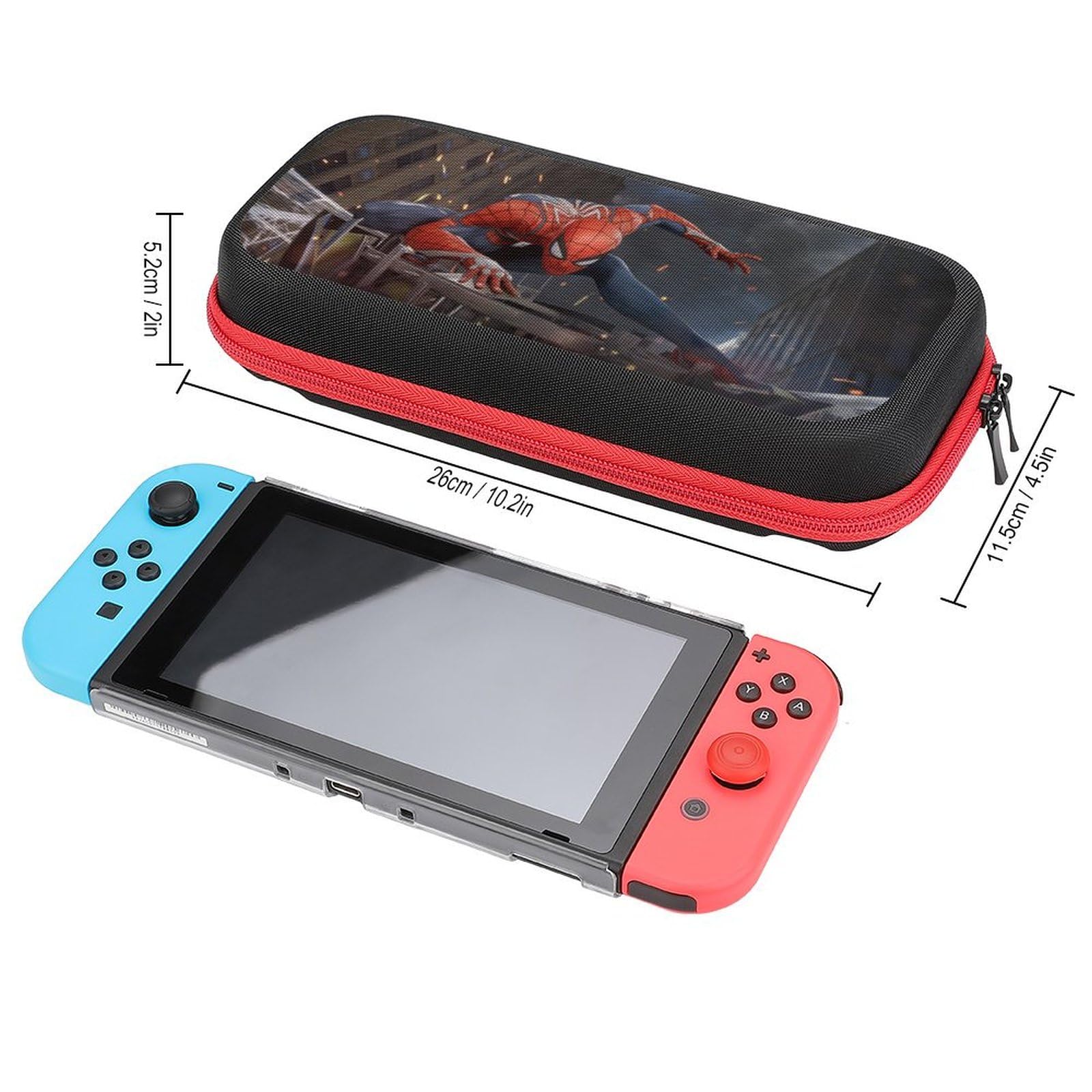Premium Nintendo Switch OLED Case - Durable Protective Travel Carrying Case for Switch & Switch OLED with Extra Storage Space | Perfect for Gaming On-The-Go, Travel Protection & Accessory Organization (Style 17)