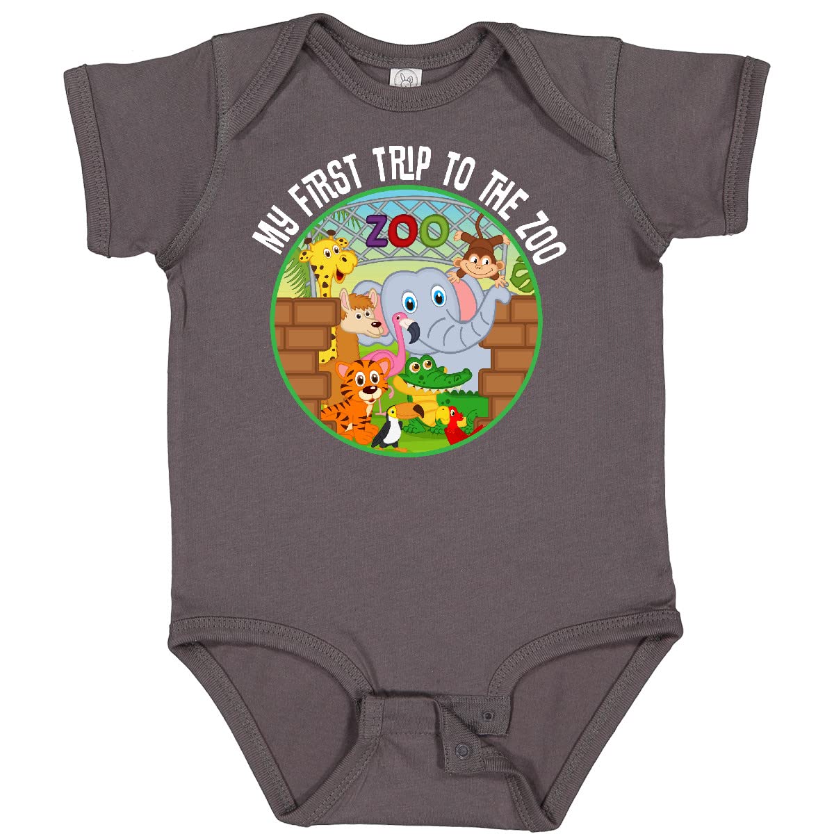 1st Trip To Zoo Baby Bodysuit - Adorable Animal Print Outfit for Infants | Perfect for Zoo Visits, Photo Shoots & Special Occasions