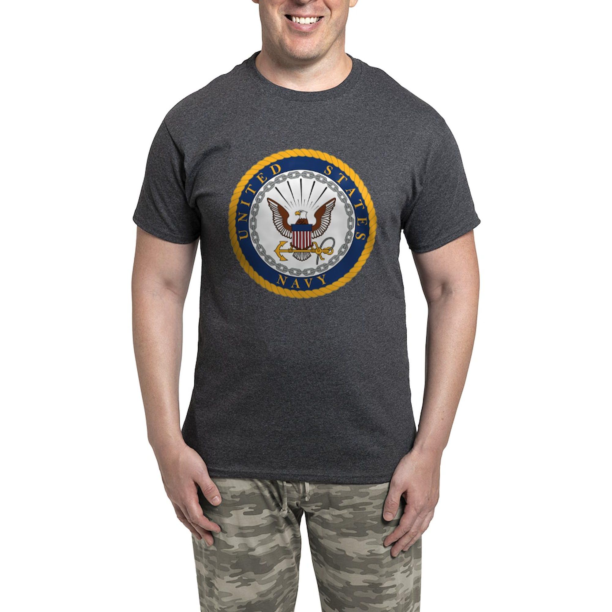 United States Navy Emblem Men's Charcoal Pajama Set - Comfortable Sleepwear for Navy Fans & Military Supporters | Perfect for Lounging, Gifts & Navy-Themed Events