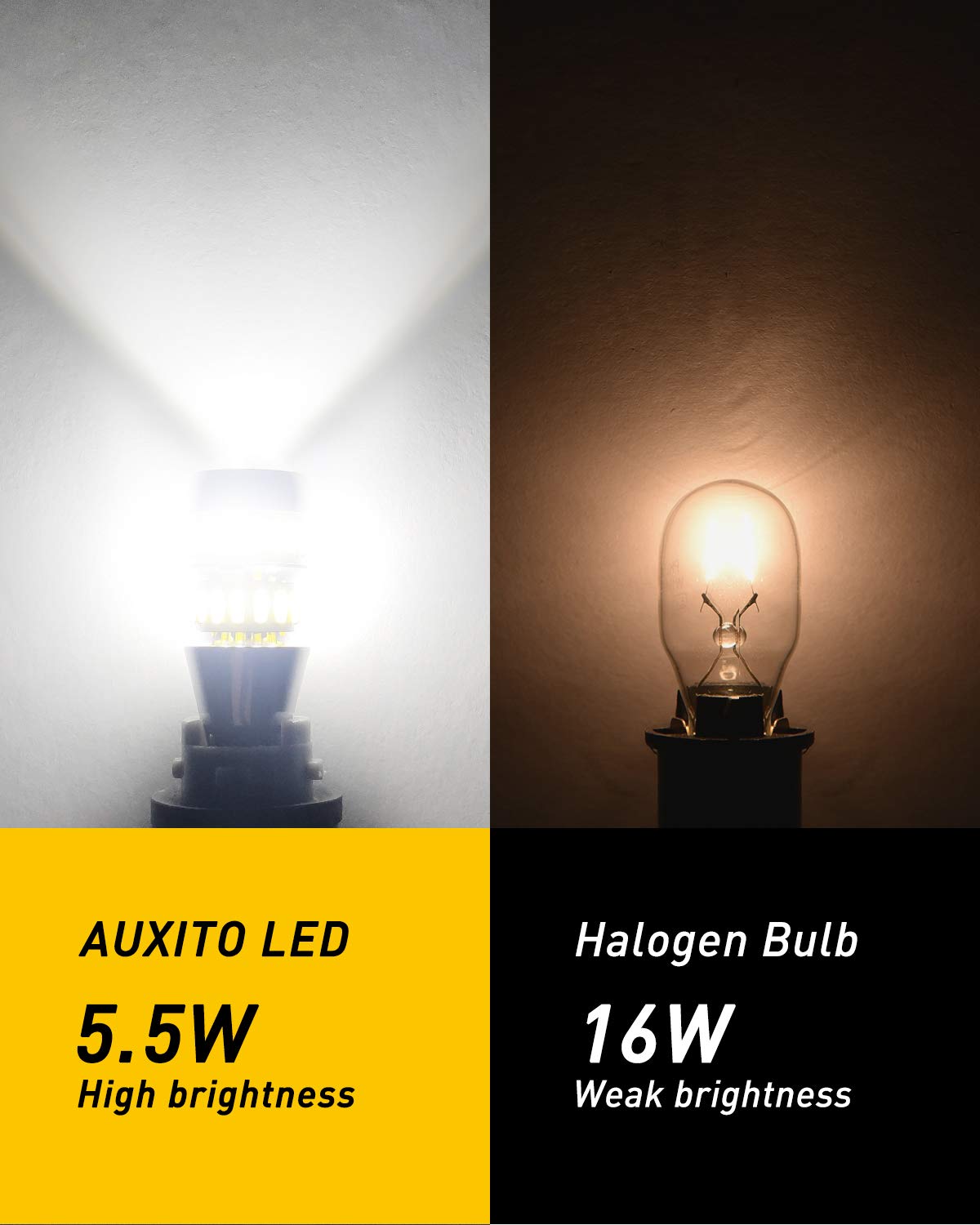 AUXITO 912 921 LED Reverse Backup Light Bulbs & 3156 3157 LED Bulbs - Super Bright White 6000K, Pack of 4 - Perfect for Trucks, SUVs, Cars, and Trailers - Enhanced Nighttime Visibility and Safety