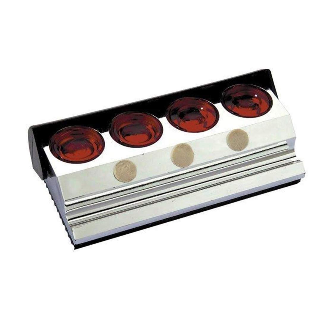 BUZZUFY Chrome Plated Oil Block Stand with 4 Oil Cups - Professional Watch Repair Tool for Watchmakers & Jewelers - Perfect for Watch Maintenance & Lubrication