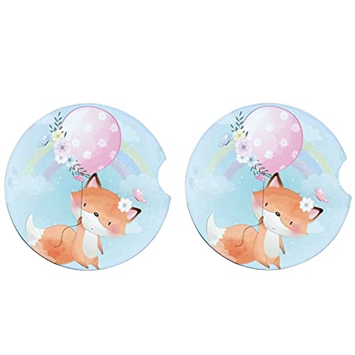 Cute Little Foxy With Balloon