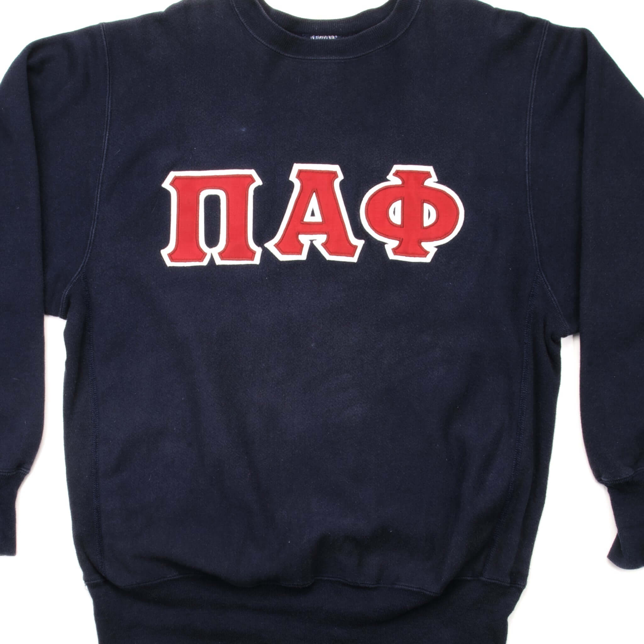 Vintage Champion Reverse Weave Pi Alpha Phi Sweatshirt 1990s XL Made in USA - Retro College Fraternity Hoodie for Men & Women, Perfect for Casual Wear and Greek Life Events