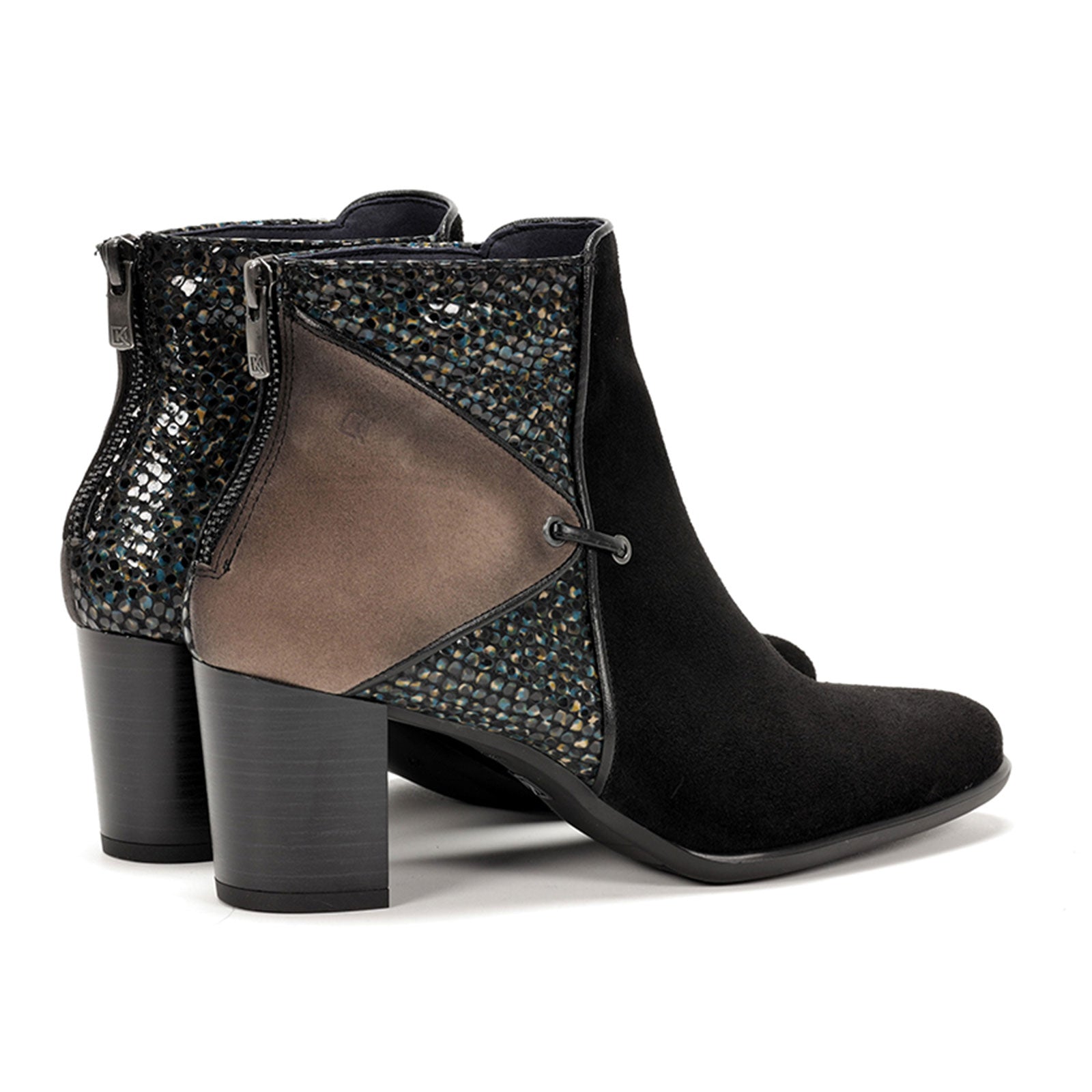 Dorking King D8925 Women's Ankle Boots - Black/Fango | Comfortable & Stylish for Casual Wear, Office & Outdoor Activities