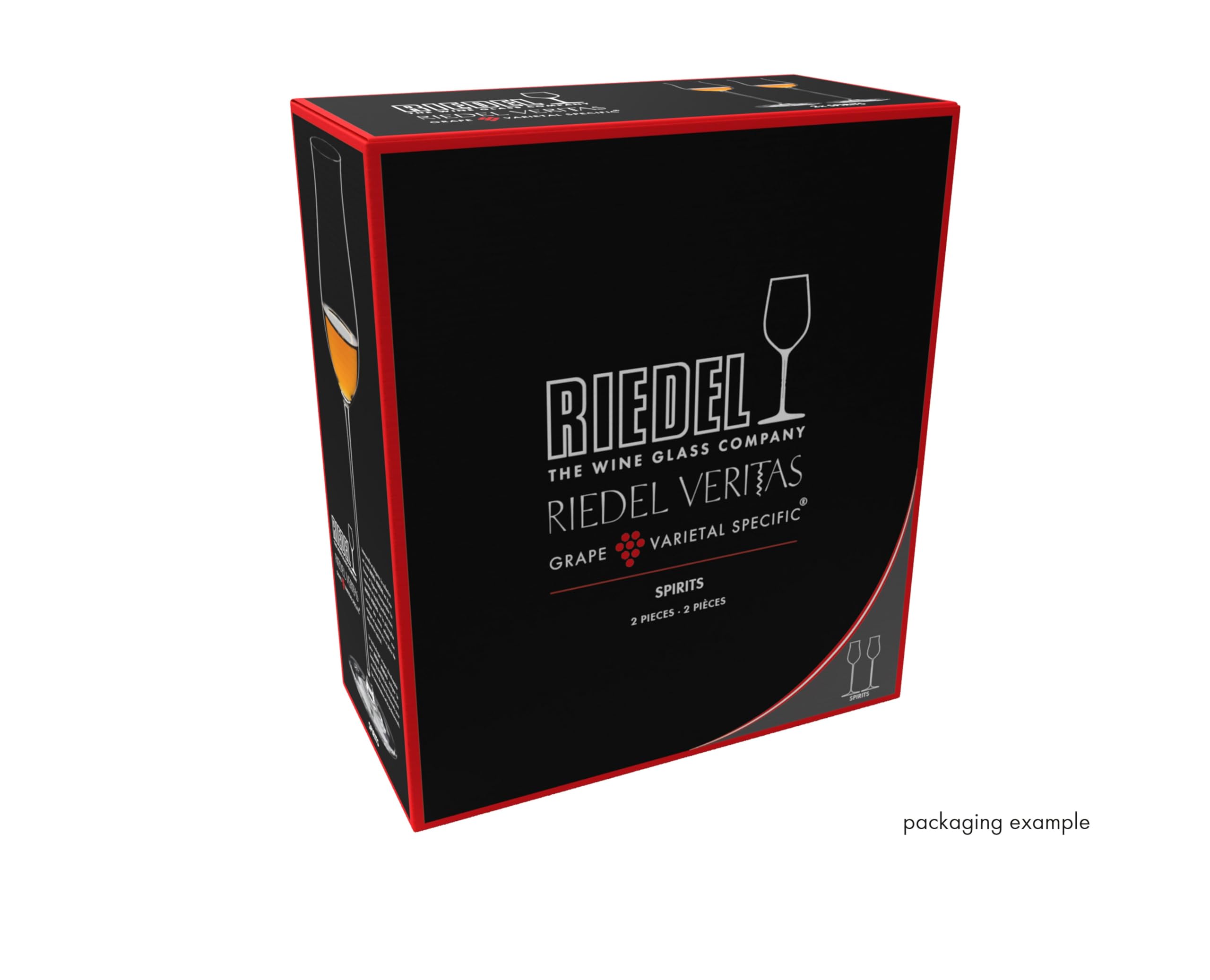 Riedel 6449/71 Veritas Spirits Glass Set of 2 - Premium Crystal Whiskey Glasses for Bourbon, Scotch & Cocktails - Elegant Home Bar & Gift Set for Entertaining