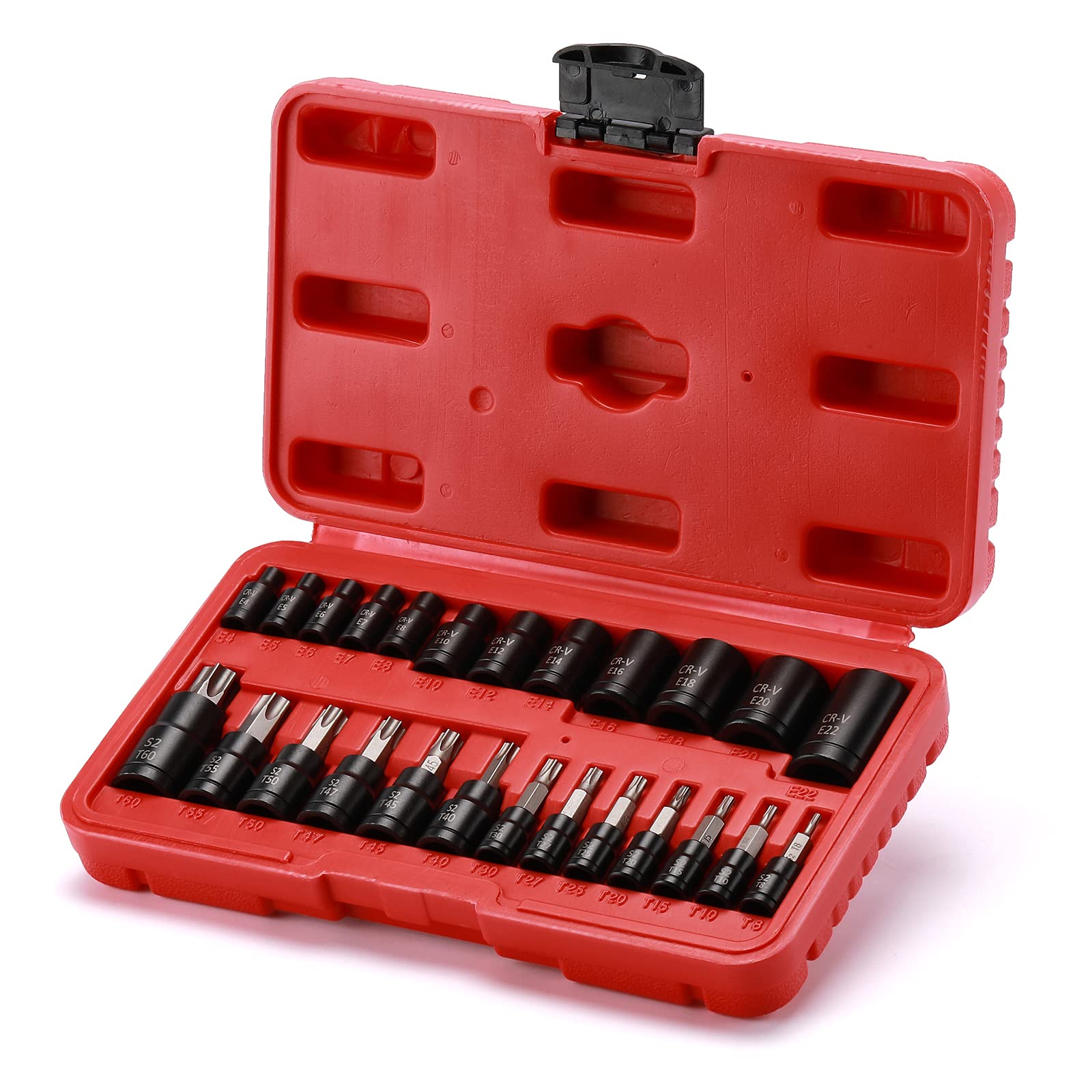 25-Piece Torx Bit Socket Set - 1/4