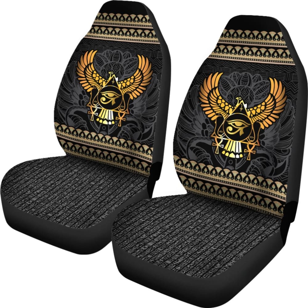 Premium Egyptian Wings & Eye of Horus Car Seat Covers - Ancient Egyptian Mythology Inspired Auto Accessories for Cars, SUVs & Trucks - Perfect for History Enthusiasts & Unique Car Decor