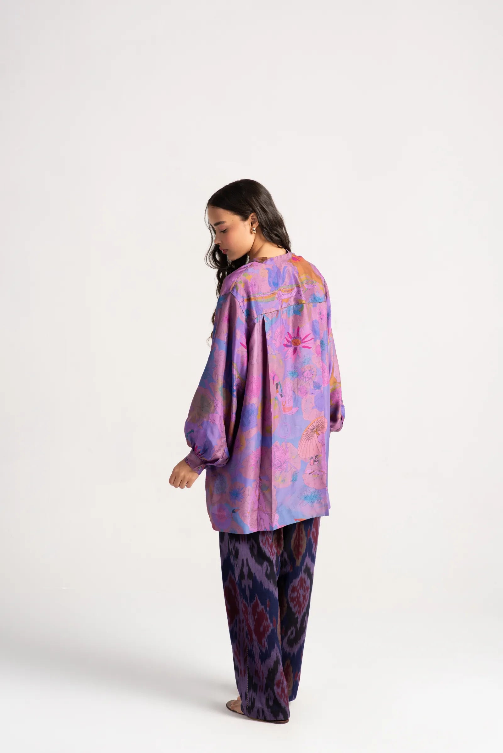 Sabrina Silk Shirt in Amethyst Purple - Elegant Women's Blouse for Work & Evening Wear