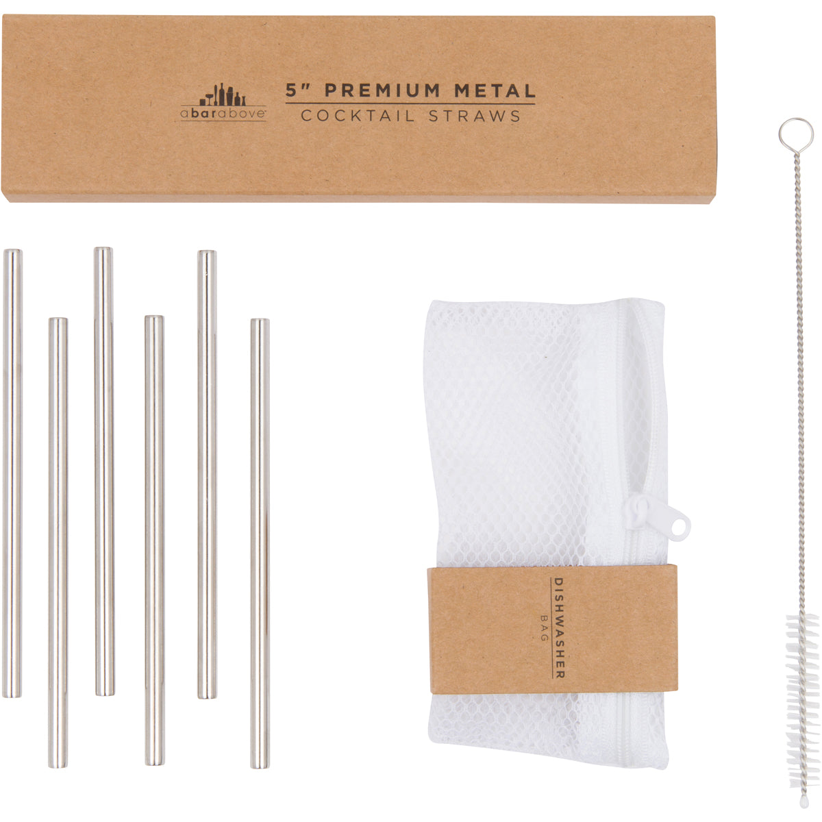 Premium Gold Metal Cocktail Straws - Reusable Drinking Straws for Parties, Bars & Home Use - Elegant Stirring & Sipping Accessories for Cocktails, Smoothies & Iced Beverages