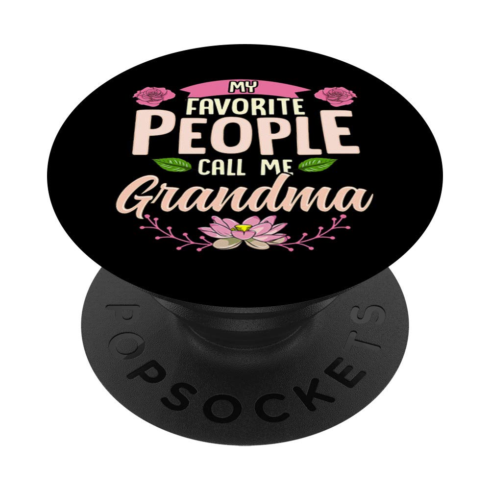 Floral PopSocket PopGrip: Swappable Phone & Tablet Grip for Grandma - Perfect Thanksgiving Gift for My Favorite People, Ideal for Family Gatherings & Everyday Use