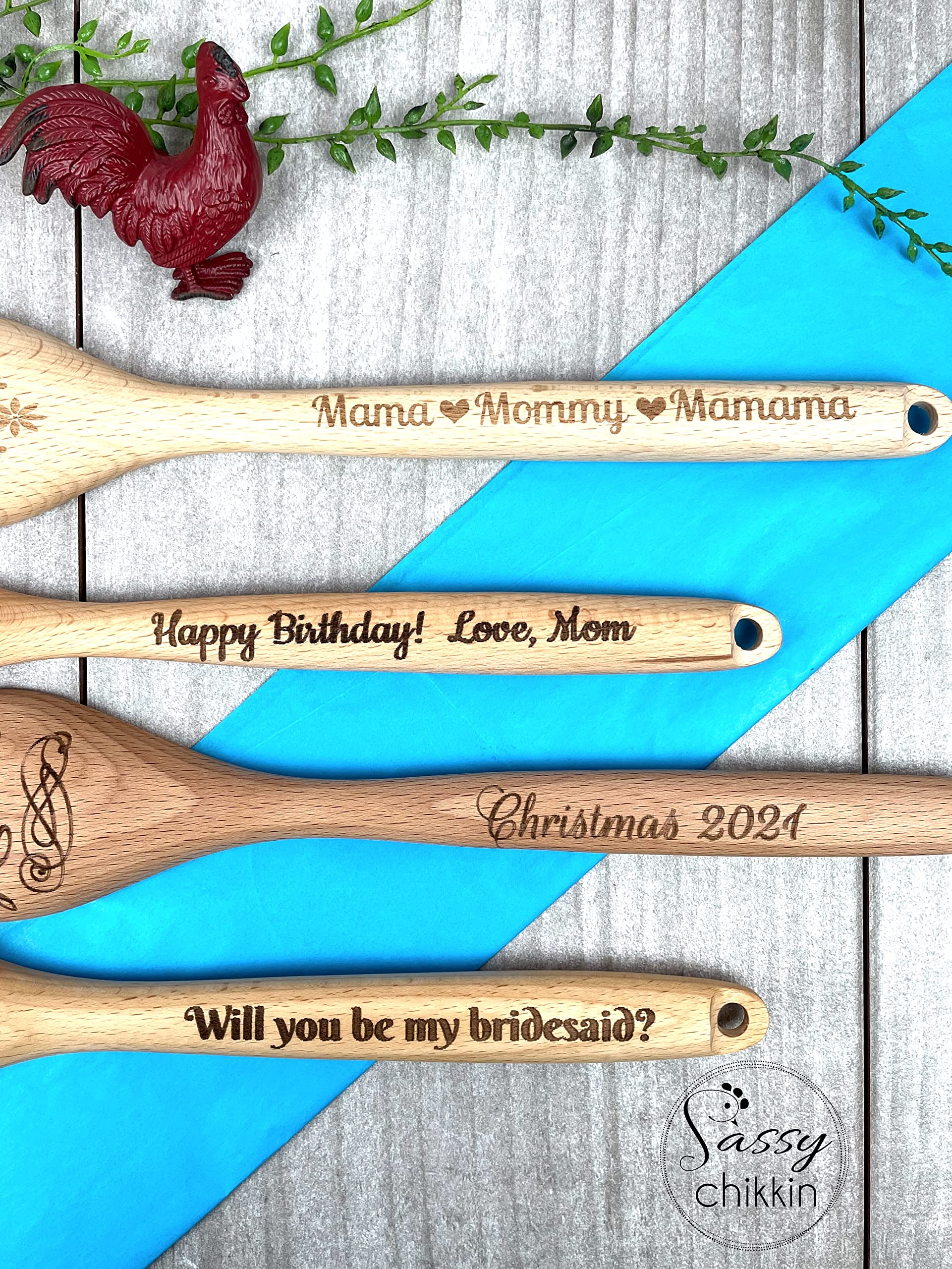 Handcrafted Wooden Gumbo Spoon - Cajun Roux Stirring Utensil with Laser Engraved Design - Perfect for Cooking Gumbo, Jambalaya & Cajun Cuisine - Ideal for Home Chefs & Southern Cooking Enthusiasts
