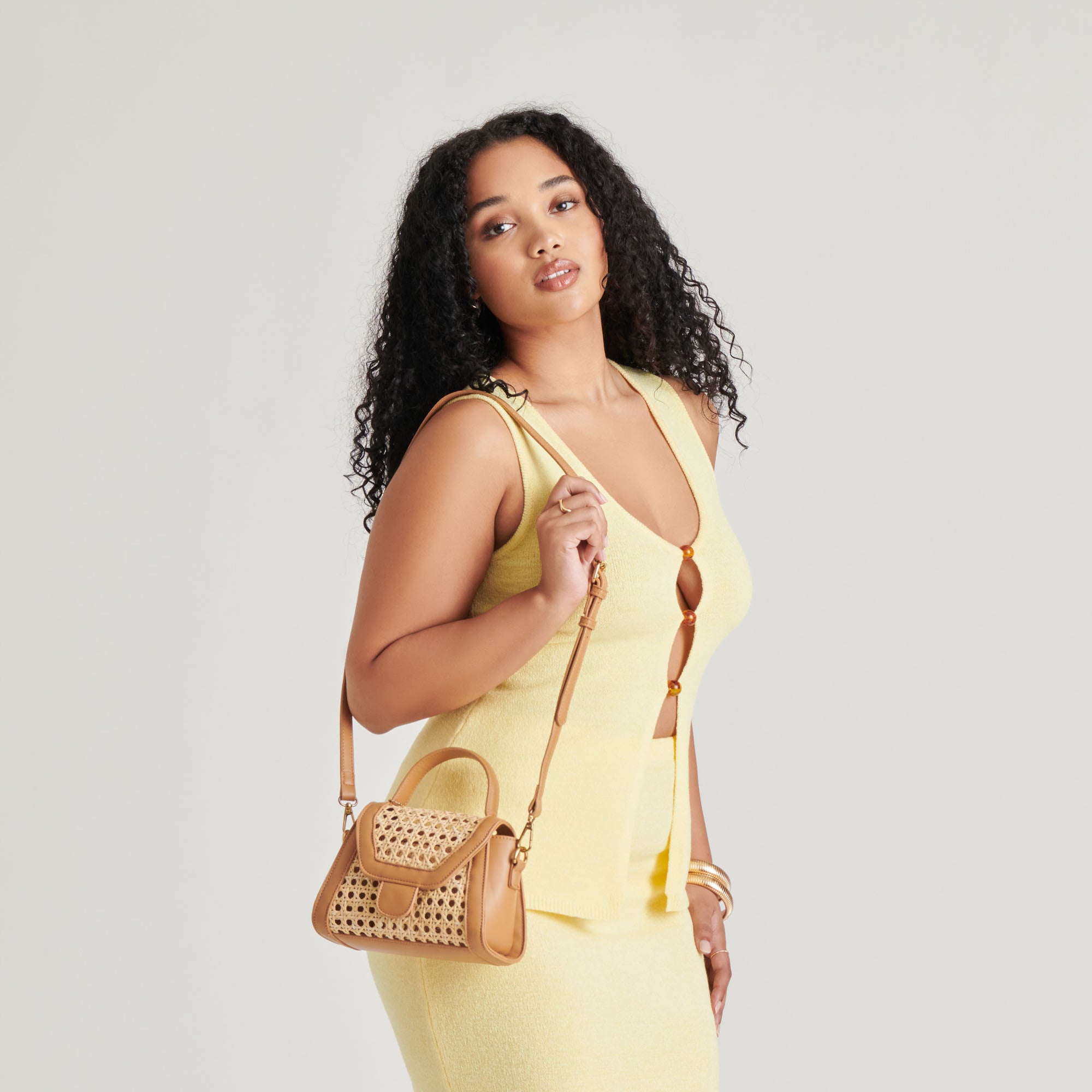 TROPEZ Crossbody Bag in Natural Cane - Stylish & Lightweight for Women | Perfect for Travel, Shopping & Everyday Use