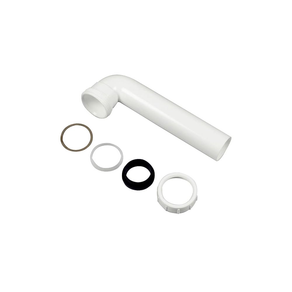 Danco 54666 White Plastic Disposal Bend - Durable Sink Drain Connector for Kitchen & Bathroom Plumbing Repairs