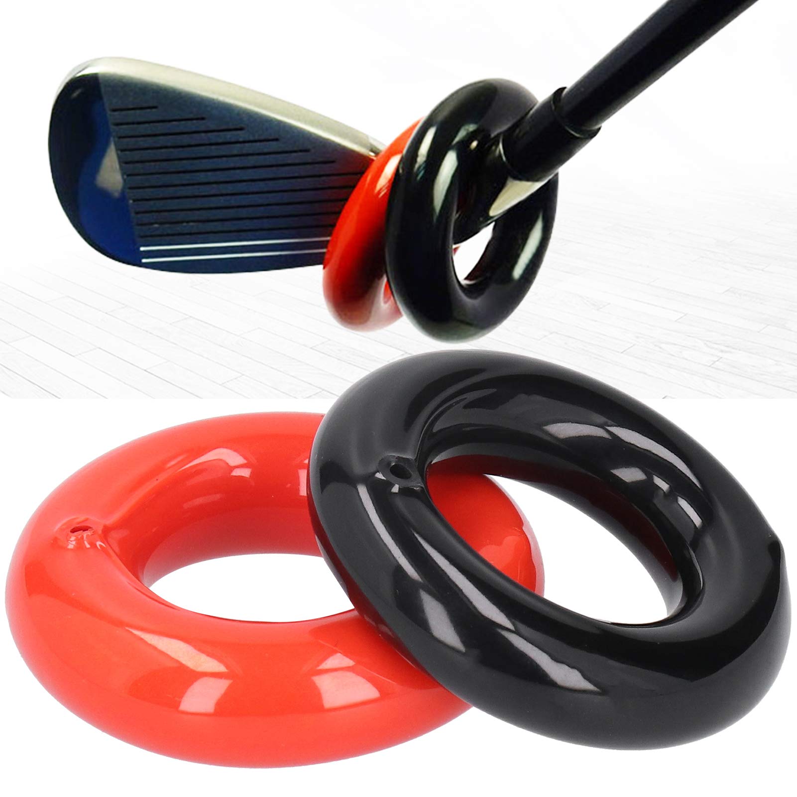 Denash 2 Pack Golf Swing Weight Rings - Power Swing Training Accessories for Golf Practice & Warm Up | Improve Swing Speed & Strength | Perfect for Driving Range & Home Training