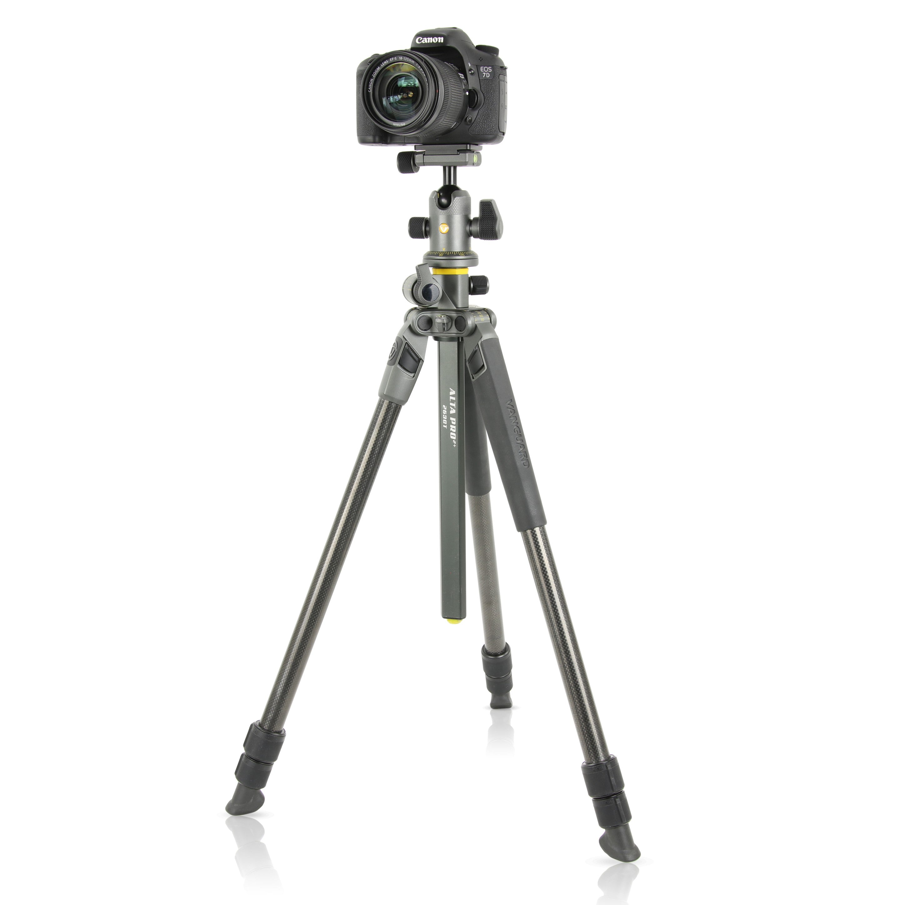 Alta Pro 2+ 263CB 100 Carbon Fiber Tripod with Multi-Action Ball Head - Professional Camera Tripod for Overhead Shooting, Vlogging, and Outdoor Photography