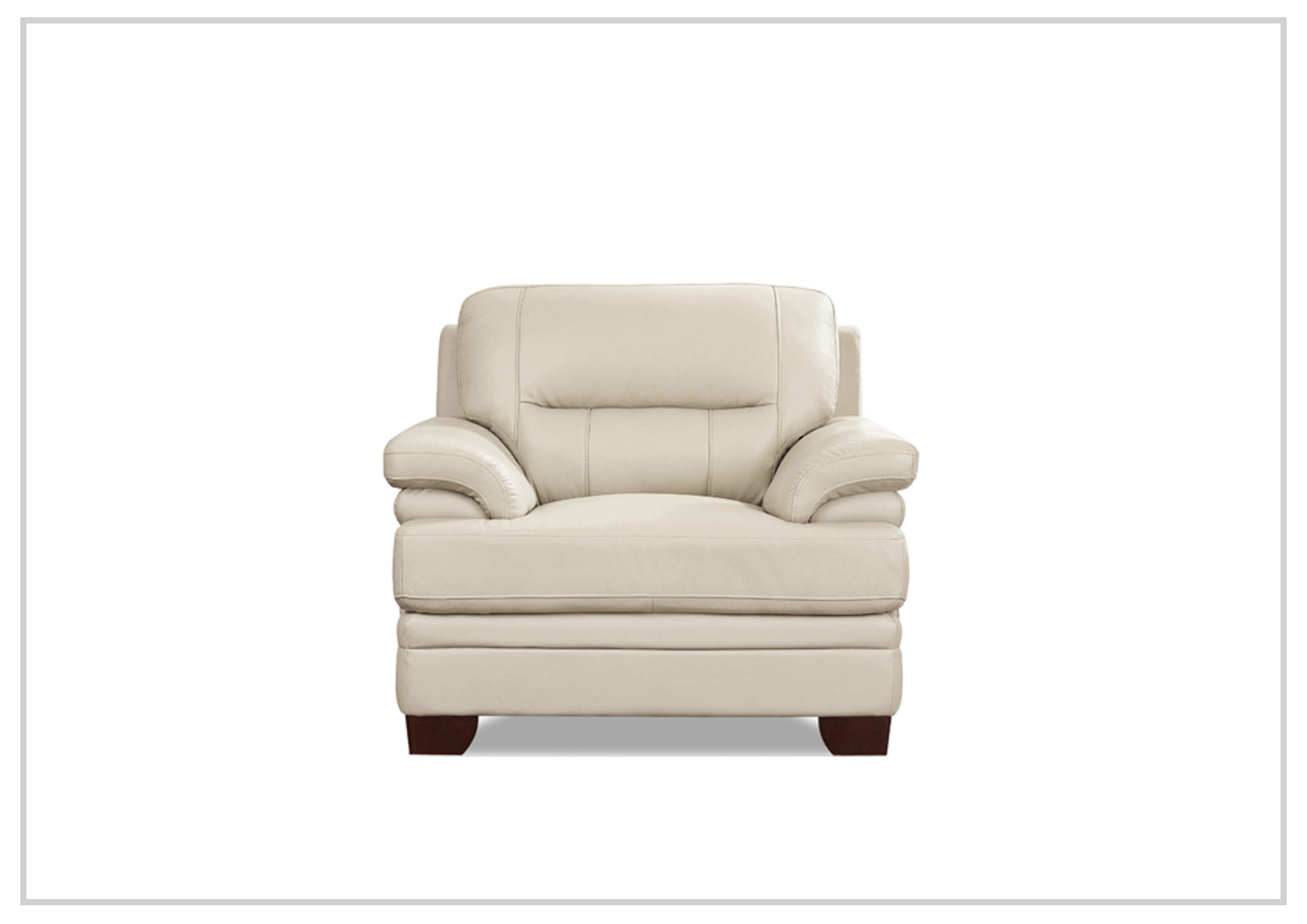 Premium Hydeline Luxor Leather Chair with Cushioned Arms - Luxurious Office & Living Room Seating for Home & Workspace