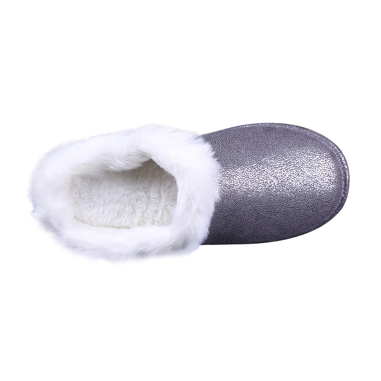 Women's Winter Warm Moccasin Slippers - Soft Suede & Faux Fur Indoor/Outdoor House Shoes with Thick Memory Foam & Non-Slip Rubber Soles - Cozy for Home, Office, Travel & Casual Wear