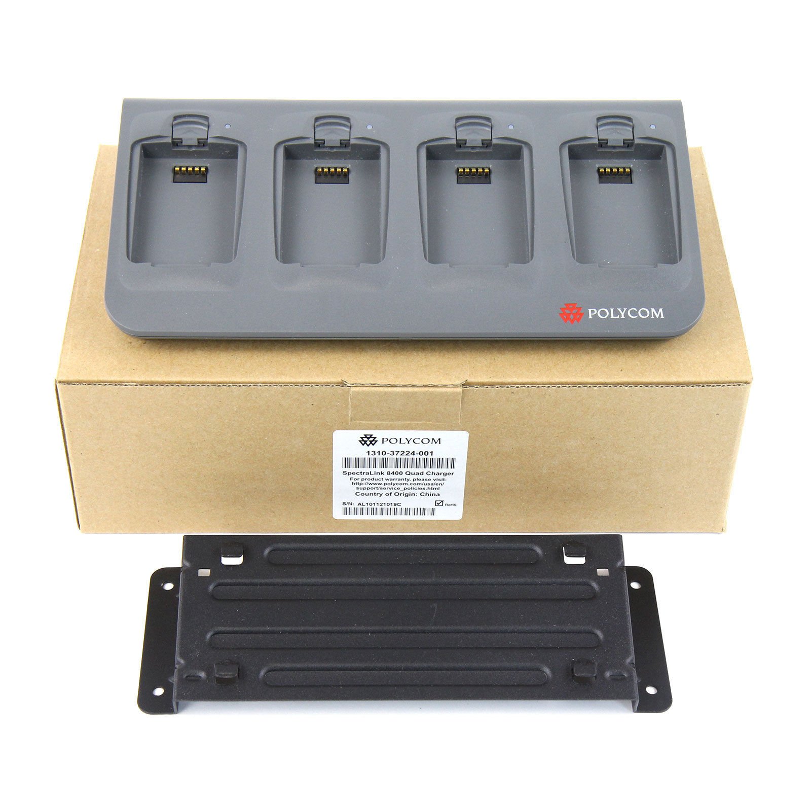 Polycom 1310-37224-701 SpectraLink 8400 Series Quad Charger - Fast Charging Station for 4 Phones | Office & Warehouse Communication Device Accessory