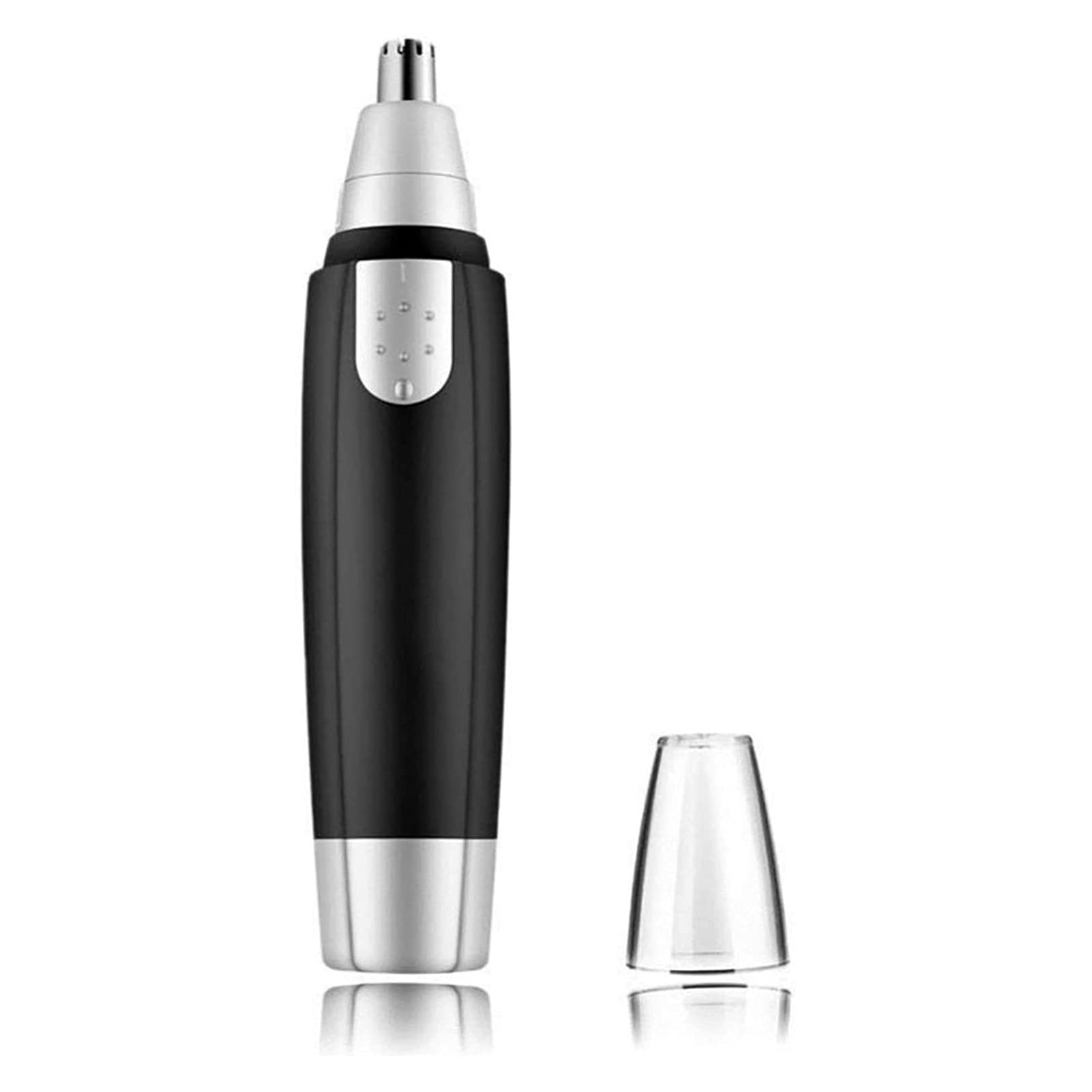 Premium Men's Ear & Nose Hair Trimmer - Stainless Steel Blades, Painless & Safe, Battery Powered, IPX7 Waterproof - Perfect for Travel, Gym & Daily Grooming Routine