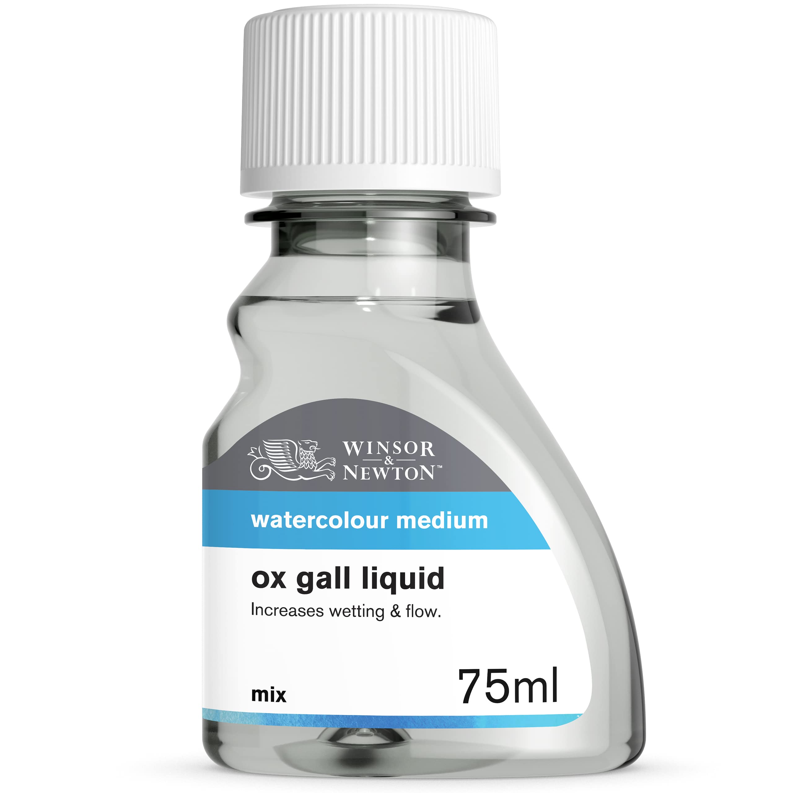 Winsor & Newton Ox Gall Liquid Watercolor Medium - 75ml (2.5 oz) Bottle for Watercolor Painting, Texture Effects & Wash Techniques | Perfect for Artists, Calligraphy & Professional Art Projects