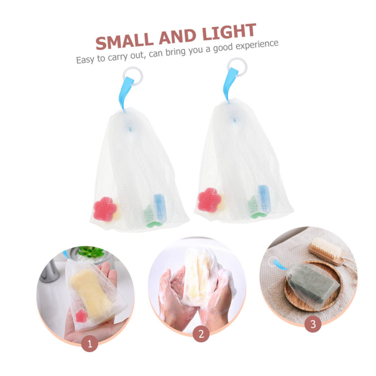 NOLITOY 2-Pack Soap Saver Bags for Face Wash - Reusable Foaming Mesh Pouches for Cleansing & Travel - Perfect for Shower, Travel, and Daily Skincare Routine