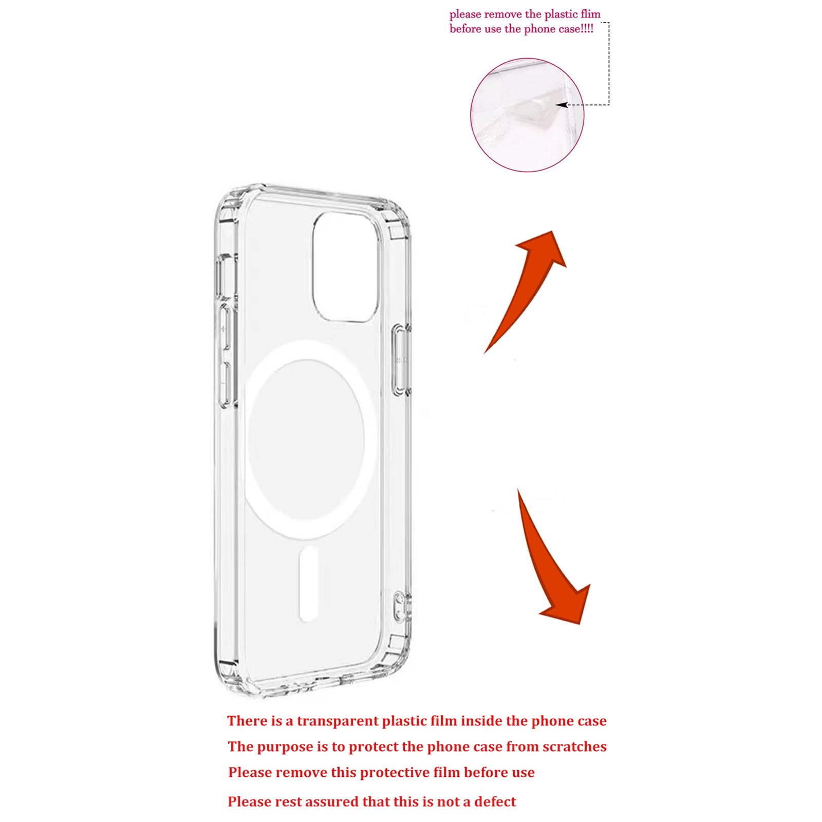 Magnetic Sakura Case for iPhone 15 Pro Max - MagSafe Compatible Wireless Charging, Cute Cherry Blossom Design, Shockproof & Anti-Scratch Clear Cover for Men & Women - Perfect for Spring Outfits, Travel & Everyday Protection