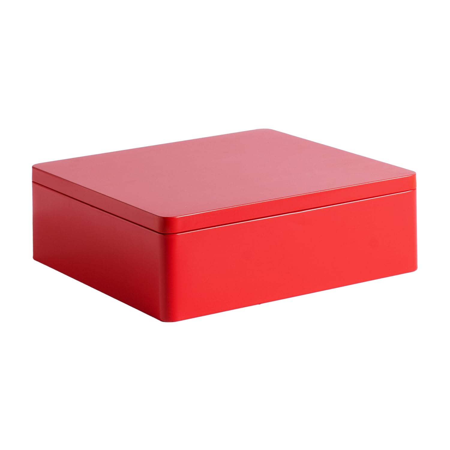 Airtight Metal Food Storage Containers with Lids - Chinese Red Square Tin Box for Kitchen Pantry Organization | Perfect for Dry Goods, Cookies, Tea & Spice Storage