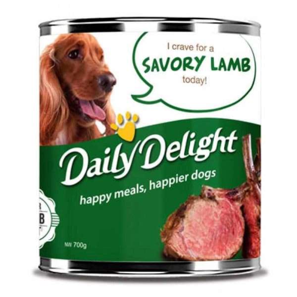 Premium Savory Lamb Canned Dog Food - Grain-Free, High Protein Wet Food for Adult Dogs - Perfect for Mealtime, Training Treats & Travel Feeding