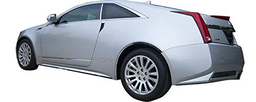 BRIGHTT-QA608669 6Pcs Stainless Steel Wheel Well Trim for Cadillac CTS Coupe - Durable Protection & Stylish Upgrade for Car Exterior