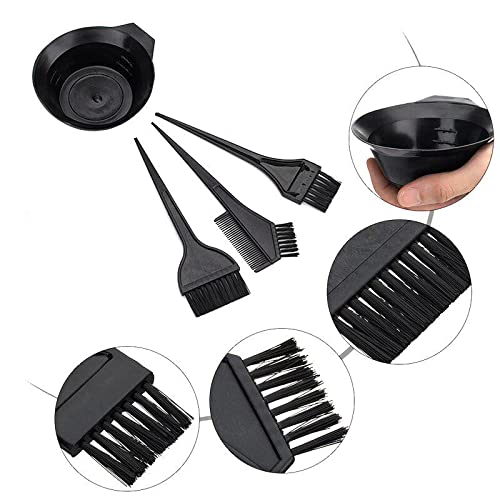Ayushicreationa Hair Coloring Kit - Professional Hair Comb, Dye Brush & Mixing Bowl Set for Salon & Home Use | Perfect for Hair Dye, Facial Cream & Bleach Mixing | DIY Hair Coloring & Beauty Treatments