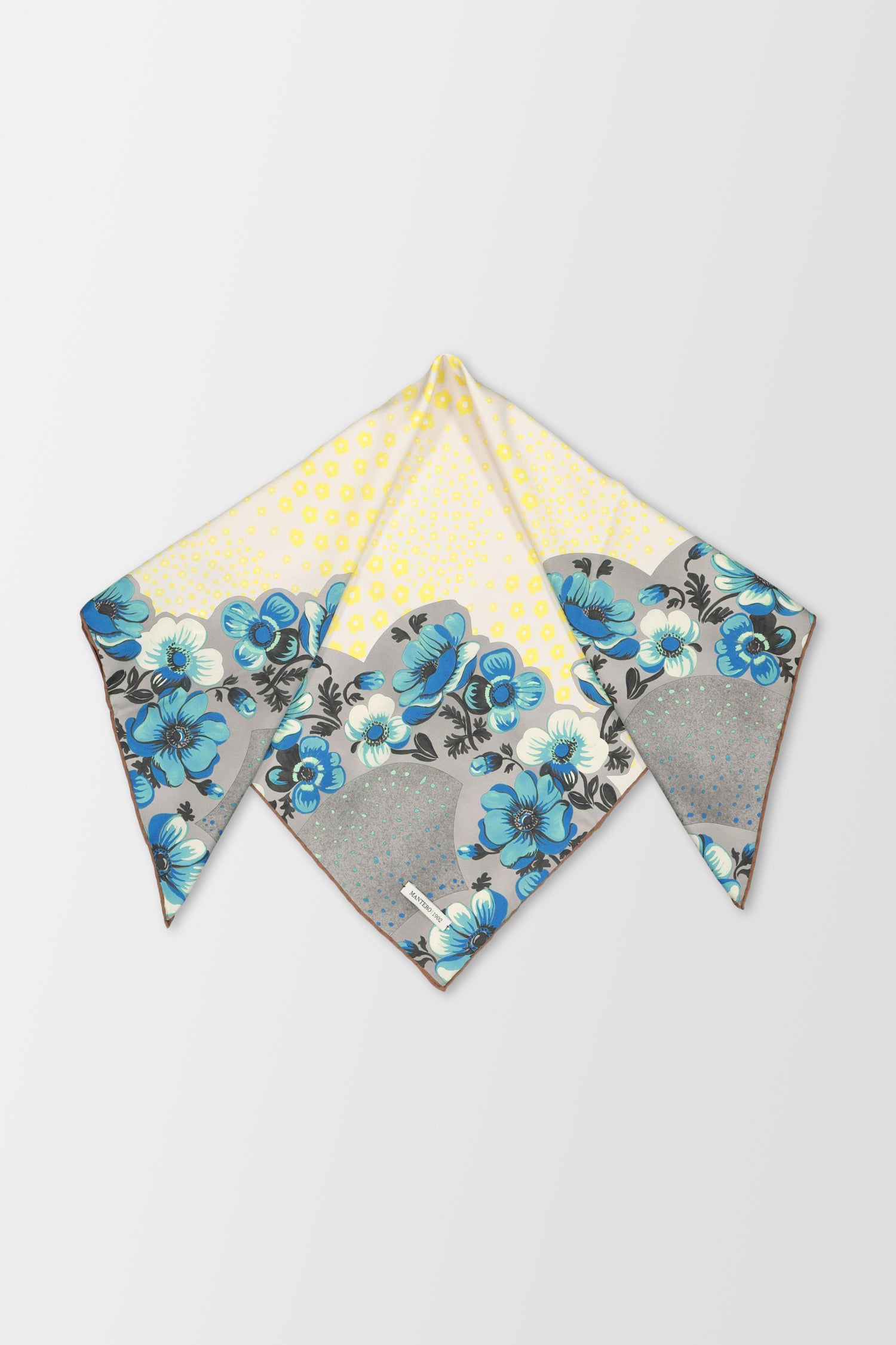 Mantero Multicolor Margareth 1 Silk Scarf - Elegant Fashion Accessory for Women | Perfect for Office, Parties & Special Occasions