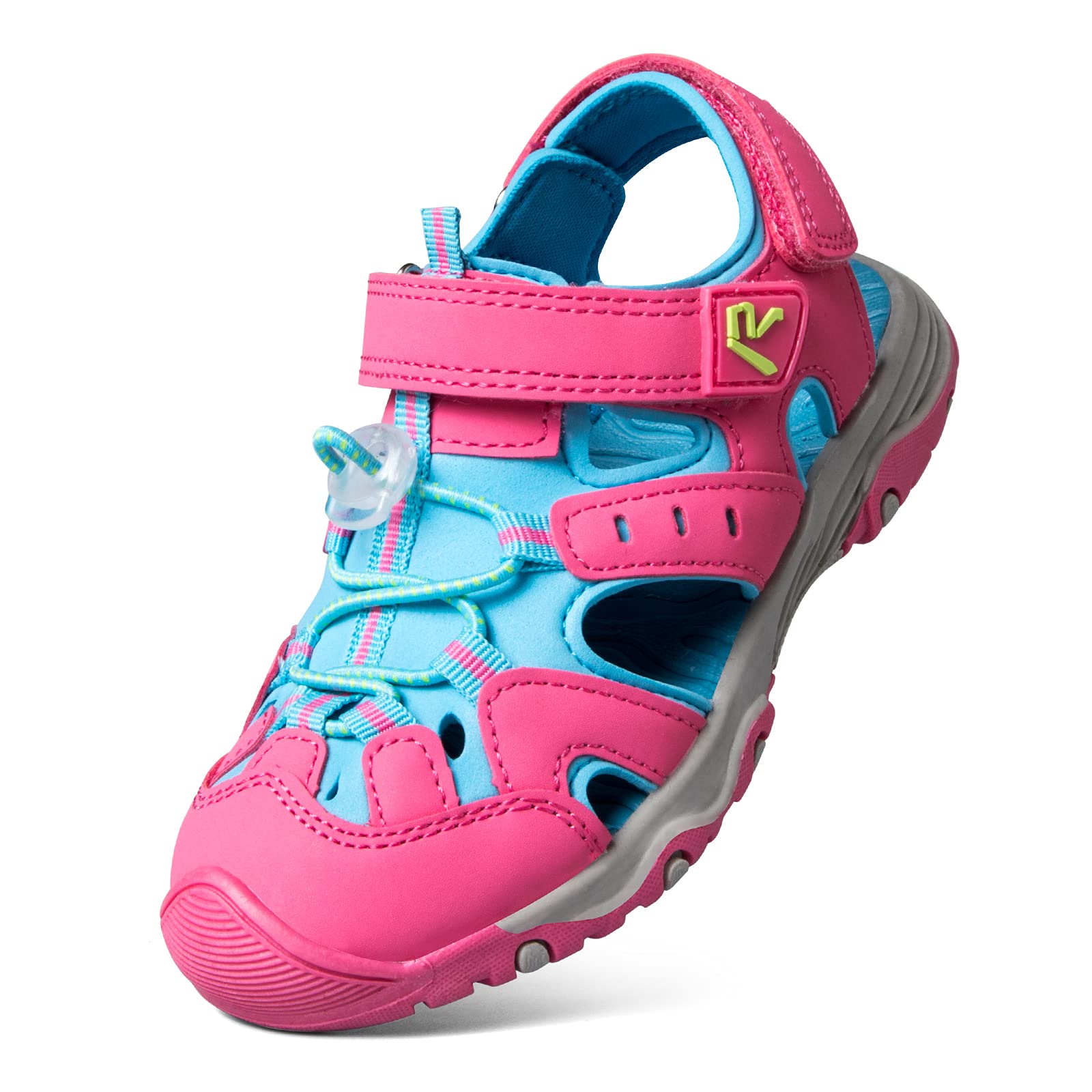 RUNSIDE Boys & Girls Closed-Toe Hiking Sandals - Waterproof Outdoor Walking Shoes for Toddler, Little Kid & Big Kid - Perfect for Summer Adventures, Beach & Pool Activities