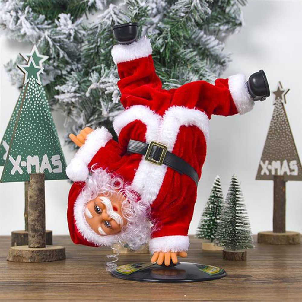Adarl Electric Singing Dancing Santa Claus - Musical Rotating Christmas Doll Toy for Kids | Xmas Home Decor & Holiday Party Decoration